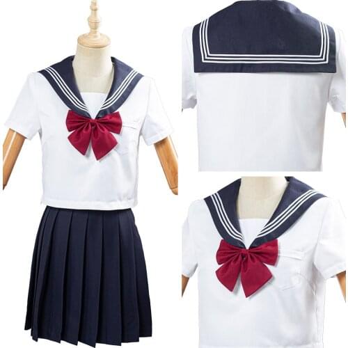 Navy Sailor Cosplay Costume Women Girls JK Uniform Tops Skirts High School Students Outfits Summer Japanese Clothes Suit