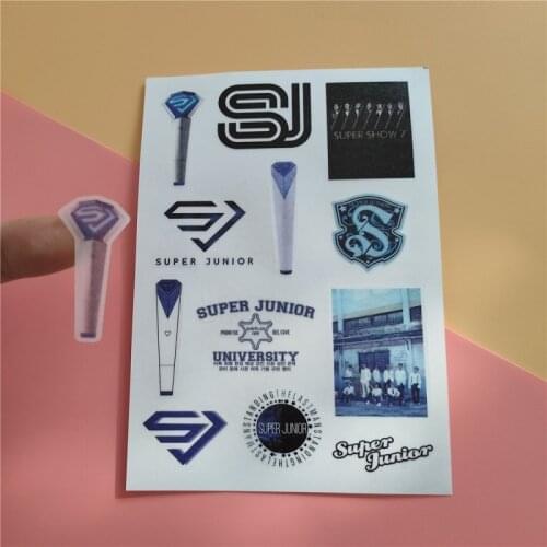 KPOP SUPER JUNIOR Handbook Sticker Stationery Sticker Washi Paper SUPER Clap Paper Tape Time_Slip