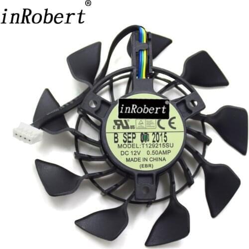 85mm T129215SU FD9015U12S PWM 4Pin Cooler Fan For ASUS GTX 670 760 970 R9 280 290 280X 290X 1060 Graphics Card Cooling Fan