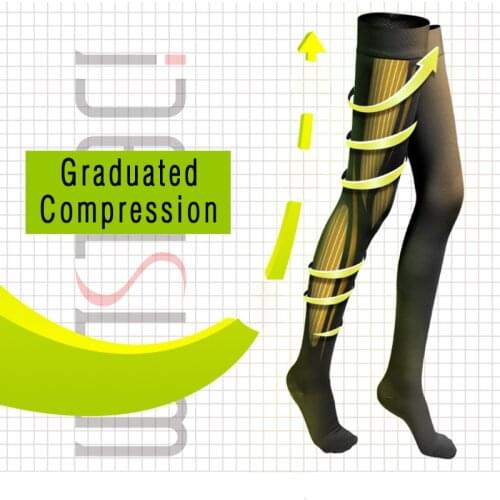 IDEALSLIM 23-32mmHg Medical Compression Leg Support and Calf Support Brace for Varicose Veins