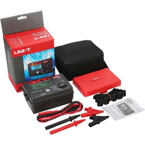UNI-T UT501A 1000V Megger Insulation Earth Ground Resistance Meter Tester Free Ship UT501A Megohmmeter Voltmeter w/LCD Backlight