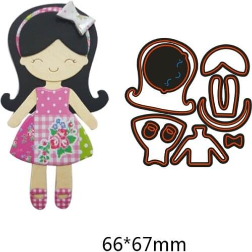 Cute girl Dies Metal Cutting Dies for DIY Scrapbooking Photo Album Dies Cutter Card Embossing Folder Human Figure