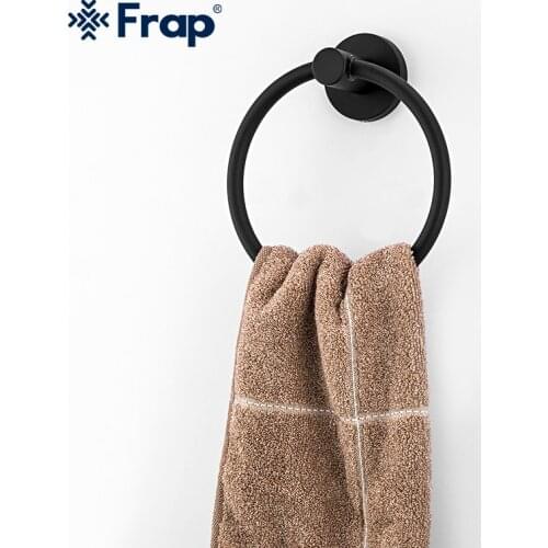 Frap Stainless steel ring wall mount towel ring bathroom accessories bath towel holder bath hardware F30204