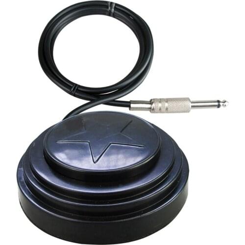 Tattoo Foot Pedal with 1M Power Cord Tattoo Accessories Black Round Tattoo Foot Switch for Tattoo Power Supply Machine