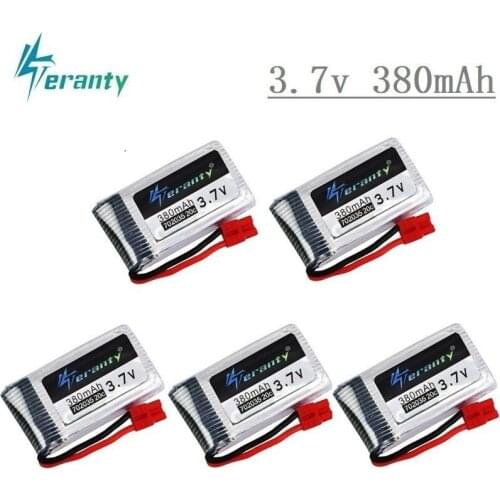 Original Lipo Battery For SYMA X5A-1 X15 X15C X15W RC Helicopter Spare Parts 3.7V 380mah Drone battery 702035 5pcs/sets