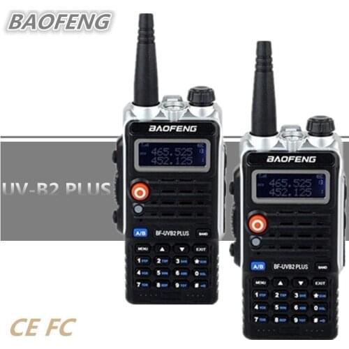 2PCS BAOFENG UV-B2 Walkie Talkie UHF VHF Portable CB Radio Woki Toki Radio Comunicador UVB2 UV-B2 PLUS Talki Walki UV-5R PLUS