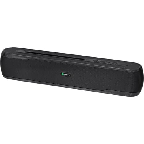 Newrixing NR-9017 Portable Bluetooth Speakers Wireless Waterproof With Mobile Phone Bracket Subwoofer TF FM Radio Black