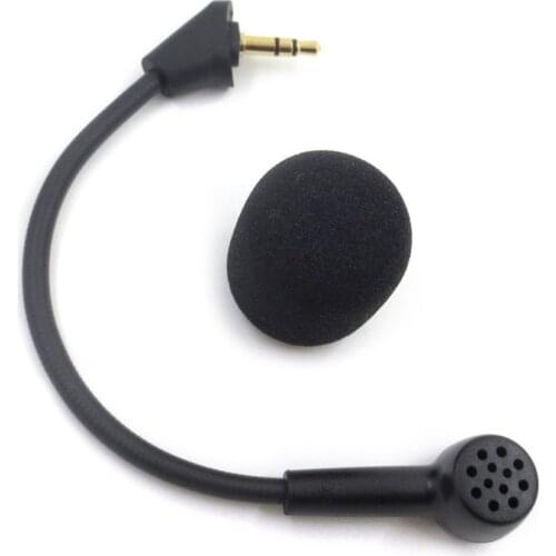 R2LB Replacement Mic for Hyper X Cloud Alpha/Hyper X Cloud S Gaming Headset 3.5mm Detachable Microphone