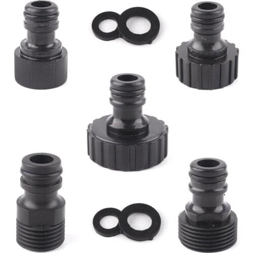 3pcs Plastic Female And Male Thread Garden Hose Connector Garden Quick Connector Faucet Hose Connector Repair Water Tap Adapter
