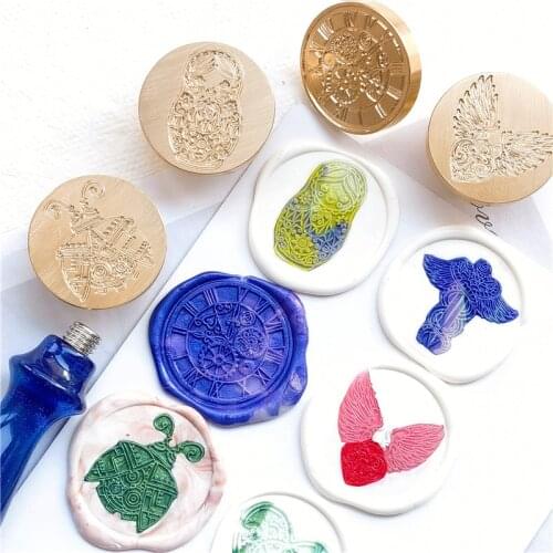 Steampunk HEART Sealing Wax Stamp Hand Lacquer Seal Diy Gift Retro Mechanical Clockwork Wax Stamp Wedding Invitation Wax Seal