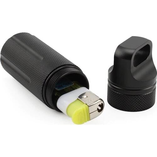 Aluminum Alloy Waterproof Canister Medicine Seal Capsule Bottle Toothpick Box Outdoor Camping Small Tool