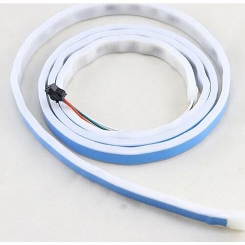 1.2m 12V RGB Flow Type LED Car Tailgate Strip Waterproof Brake Driving Turn Signal Light Car Styling