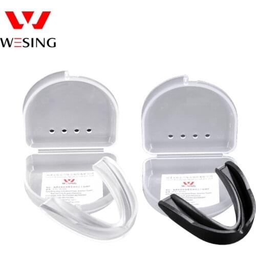 Wesing mouth guard protetor bucal for athletes boxing protect teeth Black teeth guard