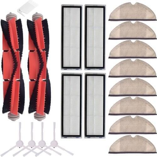 Main Brushes Side Brush Filters for Xiaomi Mijia 1C Sweeping Mopping Robot Vacuum Cleaner Replacement Roller Brush Mopping Rags