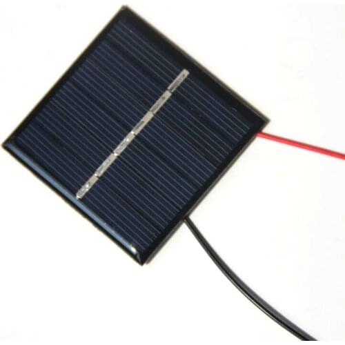 0.42W 3V Solar Cell Module Polycrystalline+Cable DIY Solar Panel Charger Toy Educational Epoxy 54*54*3MM 30pcs/lot NEW
