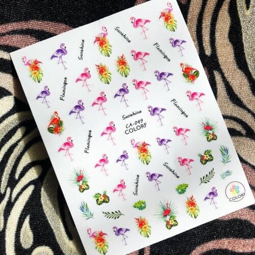 1 Sheet Newest animals Series design 3D nail art sticker back glue nail decals Japan type DIY decoration tools