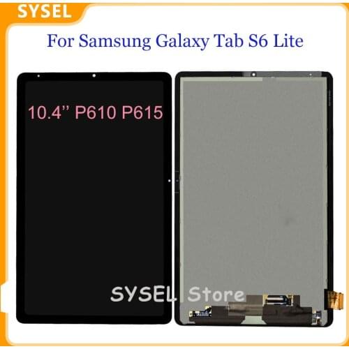 10.4" ORIGINAL For Samsung Galaxy Tab S6 Lite Lcd SM-P610 / SM-P615 2020 P610 P615 Lcd Display Touch Panel Glass Tablet Assembly