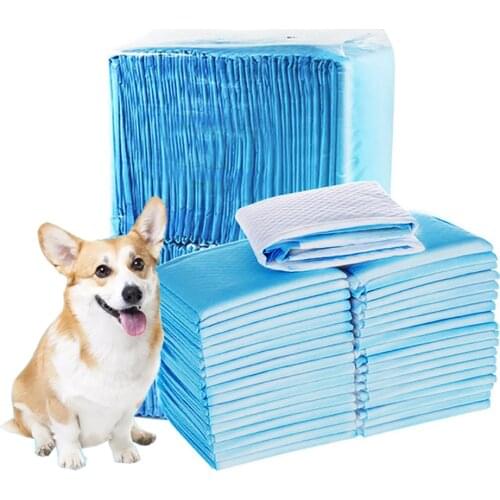 100pcs Premium Dog Training Pee Pads Ultra Absorbent Diaper Cage Mat Unscented Disposable Underpads for Puppy Large Dog Supplies