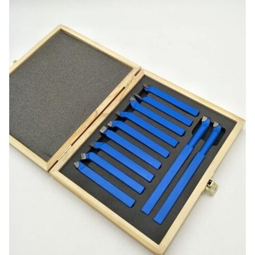 11 Pcs Metal Carbide Welding Cutter 8mm 10mm Brazed Tipped Tool Bit Cutting Kit Multi-Shape Power Tool Accessories