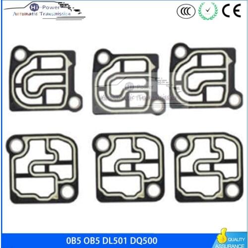 6x DSG DQ501 0B5 Automatic Transmission Parts 198971 Solenoid Filter Gasket For Audi Q5 A4 A5 A6 A7