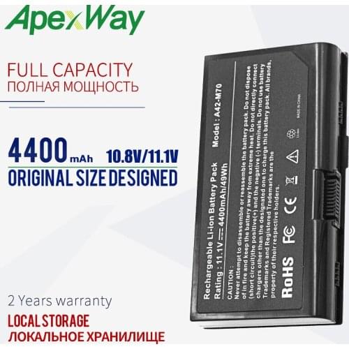 11.1V Laptop Battery A42-M70 A32-M70 for Asus M70 F70 N70 N90 X71 X72 Series(All) M70L M70S M70SA M70SR M70T F70S F70SL N70S