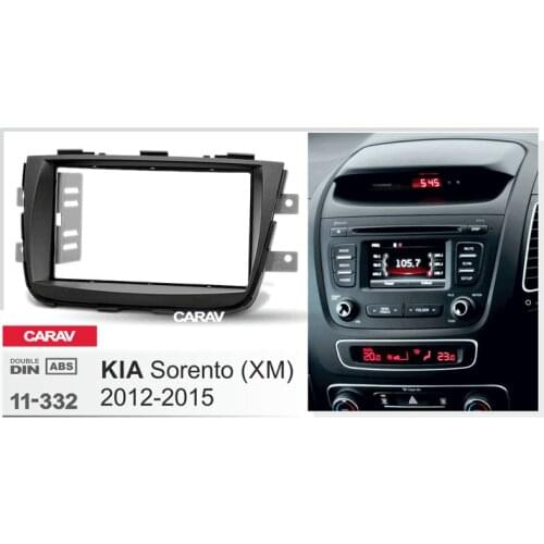 CARAV 11-332 Top Quality Radio Fascia for KIA Sorento (XM) 2012+ Stereo Fascia Dash CD Trim Installation Kit