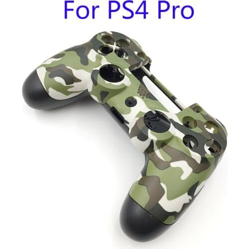 For Ps4 Pro Camouflage Shell Army green Matte Front+Back Hard Upper Housing Shell Case for Sony PS4 Pro Controller