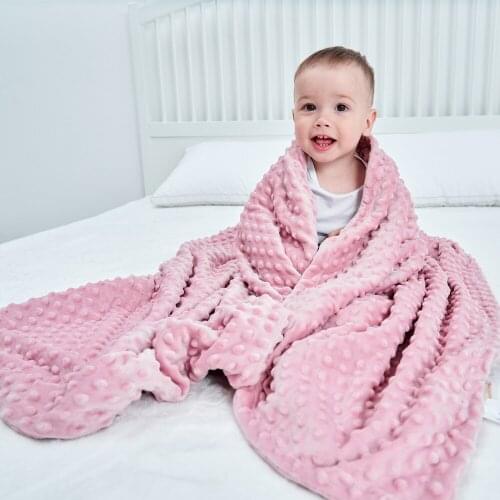 Double Fleece Blanket Newborn Baby Swaddling Quilts Infant Flannel Swaddle Receiving Blankets Baby Comforter Toddler Bedding Mat