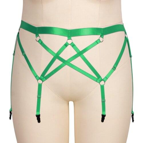 Exotic Harness Sexy Lingerie Body Stockings Garter Belt Bondage Costumes Gothic Plump Garter Belts Womens Underwear Plus Size