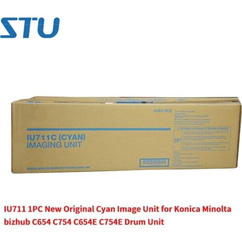 IU711 1PC New Original Full Cyan Image Unit for Konica Minolta bizhub C654 C754 C654E C754E Drum Unit