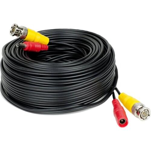 Jeatone 18M BNC Cable for Surveillance Camera and DVR system Video Cable Output DC Power Security CCTV Cable Wire Accessories