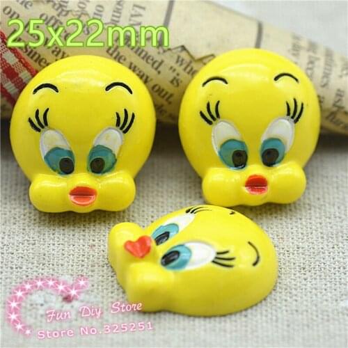 25X22mm little duck Resin Cabochon| Flat Back Cartoon Duck Scrapbooking