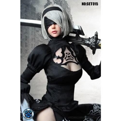 1/6 scale Collectible action figure doll NieR Automata Female warrior YoRHa No. 2 Type B with PHICEN Seamless body,NO BOX