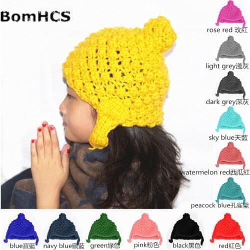 BomHCS Maitreya Buddha Modelling Beanie Funny Gift Hat Handmade Knitted Winter Thick Lord Buddha Cap Buddhism