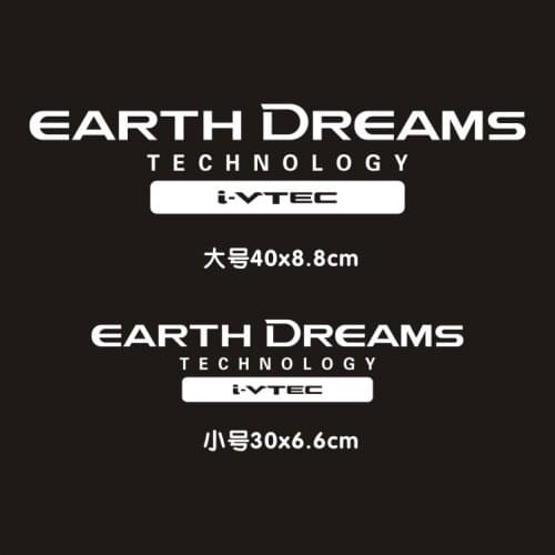 Car Styling Sticker Auto Front Windshield Window Graphics Decals for EARTH DREAMS Technology I-VTEC