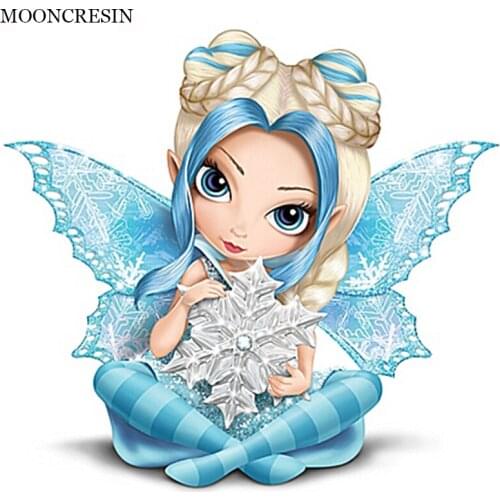 NEW 5D Diy Diamond Painting Cross Stitch Rhinestones Crystal Cartoon Girl Diamond Embroidery Mosaic Needlework Home Decor Craft