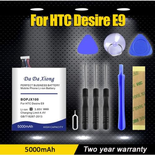 New High quality 5000mAh BOPJX100 Li-ion Phone Battery for HTC One E9 Battery E9w E9+ Plus E9PW Powerful Business Batterie