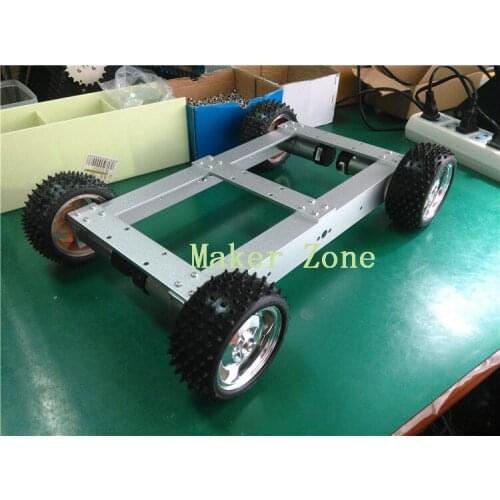 C285 4WD Car, 85mm wheels, 4 motors with Hall Speed Sensor, for Smart Car development, Robotic Competition, DIY, Course Project
