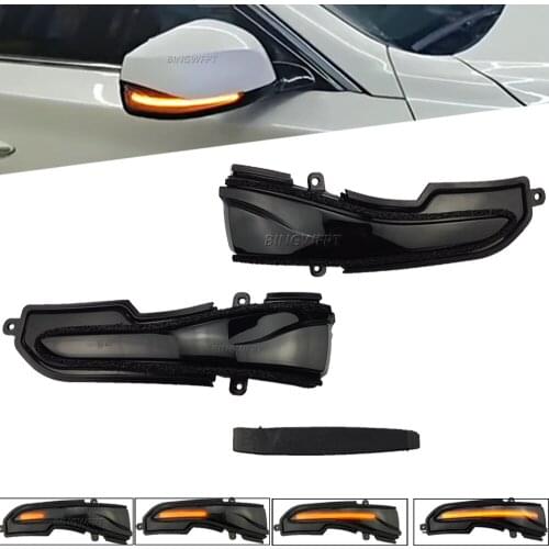 2pcs For Infiniti Q30 Q50 Q60 Q70 QX50 QX60 QX70 Nissan Skyline LED Blinker Dynamic Turn Signal Light Side Mirror Repeater
