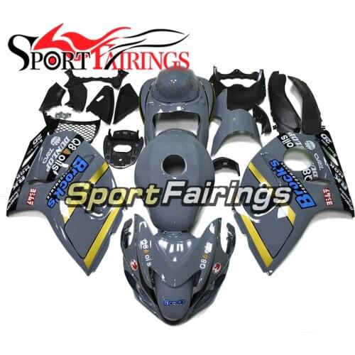 Grey Fairings For Suzuki GSXR1300 Hayabusa 08 09 10 11 12 13 14 15 16 GSX-R1300 2008 - 2016 ABS Plastic Fairing Kit Cowling