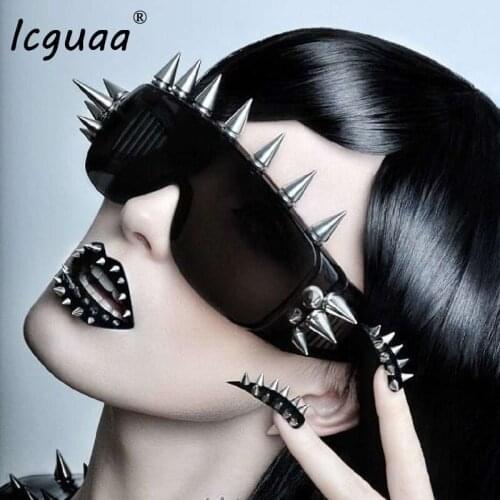 New Nail Steampunk Sunglasses Men Women 2020 Glasses Brand Designer Retro Frame Vintage Sunglasses UV400 lentes de sol mujer