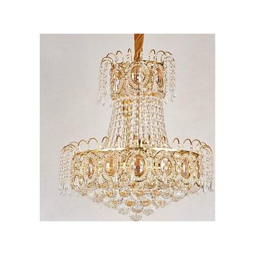 Modern LED Pendant Lights K9 crystal Lustres And Gold Color For Dining Room Lighting 90-230V Including bulb