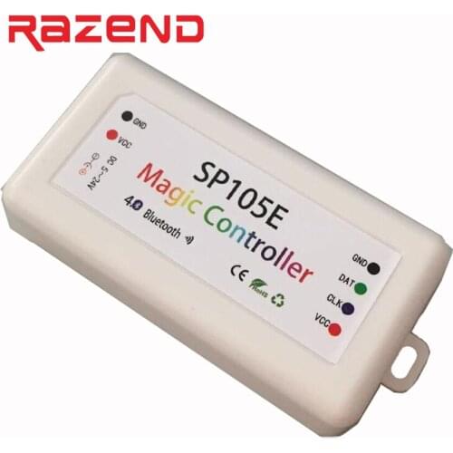 SP105E Bluetooth Magic Controller iOs/Android APP DC5-24V WS2801 WS2811 LDP6803 SK6812 WS2812B led pixel controller