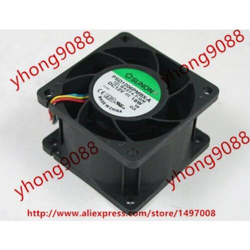 SUNON PSD1206PMBX-A (2).B4374.F.GN DC 12V 18W 60x60x38mm Server Cooling Fan