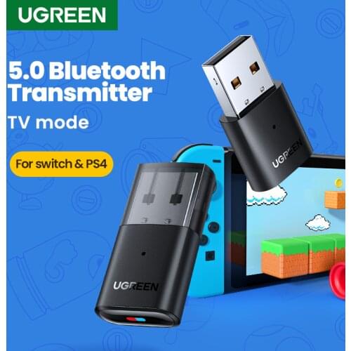 UGREEN USB Bluetooth 5.0 Transmitter Audio Adapter For Airpods PC Computer PS4 Pro Nintendo Switch Bluetooth Adapter TV Mode