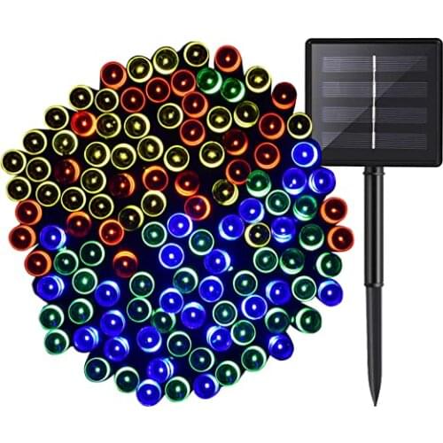 Solar String Lights Outdoor Garden Solar Panel Waterproof 8 Modes garland Terrace lights for Flower Fence/Gate/Yard/Trees Decor
