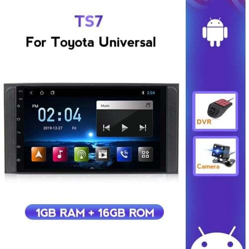 Android universal Car radio player for Toyota VIOS CROWN CAMRY HIACE PREVIA COROLLA RAV4 2 din mp5 player bluetooth wifi