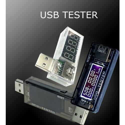 LCD USB Detector USB Volt Current Voltage Doctor Charger Capacity Tester Meter Voltmeter Ammeter Power Bank Plug