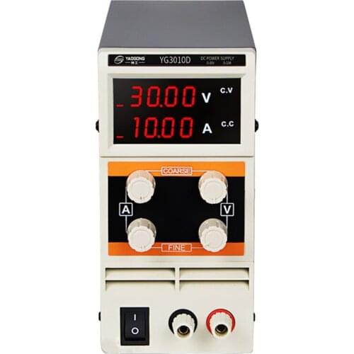 YAOGONG 3010D 4 digit digital display DC regulated power supply 30v10a Adjustable overcurrent protection maintenance tool