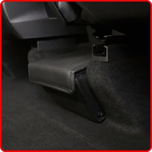 For Tesla Model Y 2021 Rear Storage Box Folding Leather Storage Box Conversion Accessories